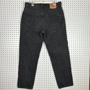 Levi's 550 Black Vtg Jeans 36x30‎ Faded Distressed Tapered Relaxed Y2K Skater